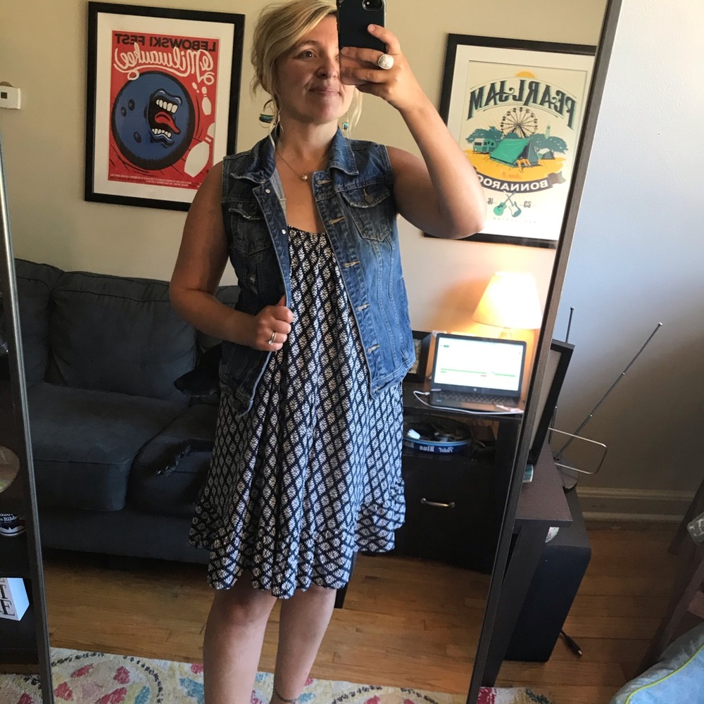 [Mossimo] Distressed Jean Vest - Picture 6 of 11
